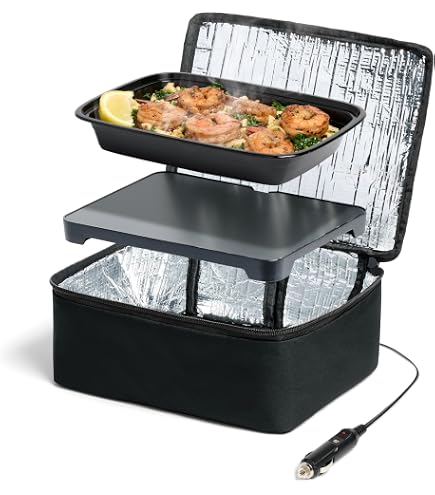 Amazon.com: HOTLOGIC Mini Heated Lunch Box- Portable Electric Food Warmer  for Men and Women - Great for Work, Office, and Construction - Cook,  Reheat, and Eat on the Go