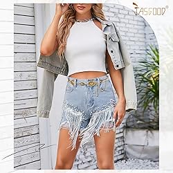 JASGOOD Western Metal Concho Belt for Women Cowgirl