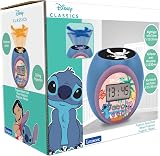 Lexibook Disney Stitch Projector Alarm Clock Night Light Blue LCD RL977D view 5