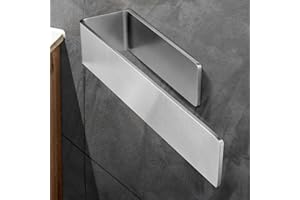 KEWANNO Hand Towel Holder, Self Adhesive Towel Holder, Bathroom Stick on Towel Bar, Premium Stainless Steel Bath Towel Racks for Bathroom Kitchen