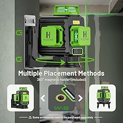 Huepar Laser Level 360 Self Leveling, 3 x
