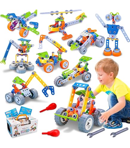 AOUVT 56 Pcs Costruzioni Magnetiche,Costruzioni Magnetiche Giochi Bambini,Divertente Giocattolo