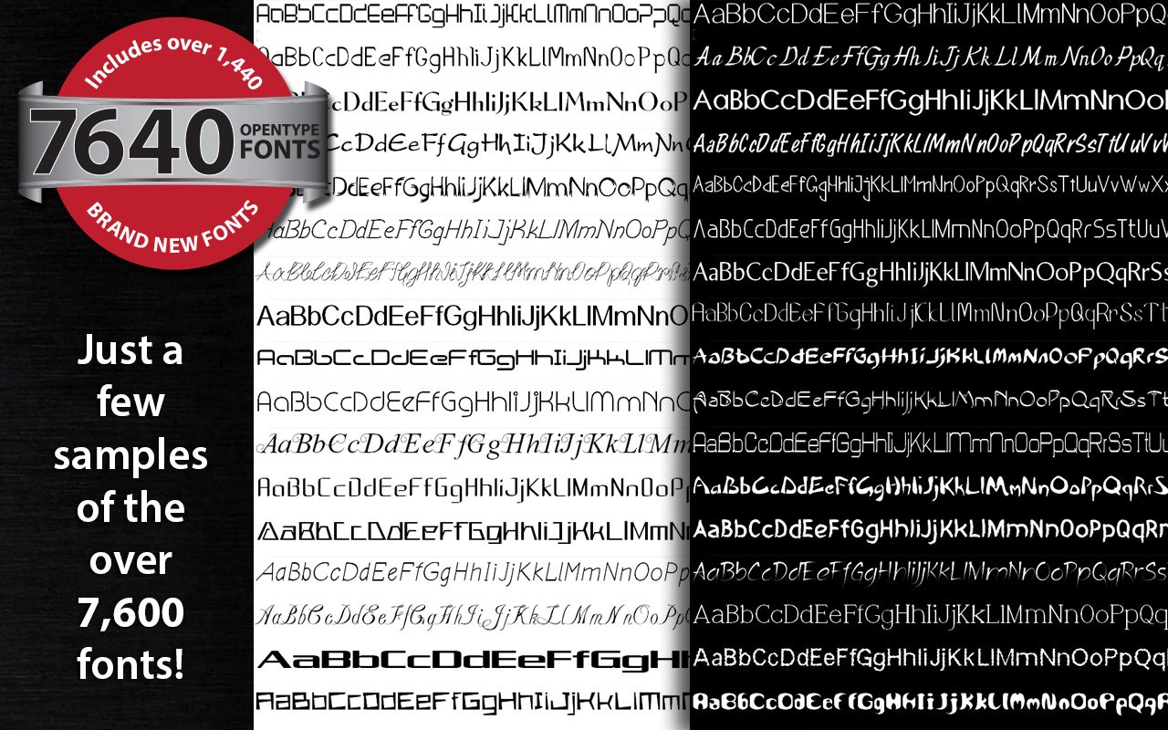 Font Pack Pro Master Collection for PC [Download] - Thumbnail 2