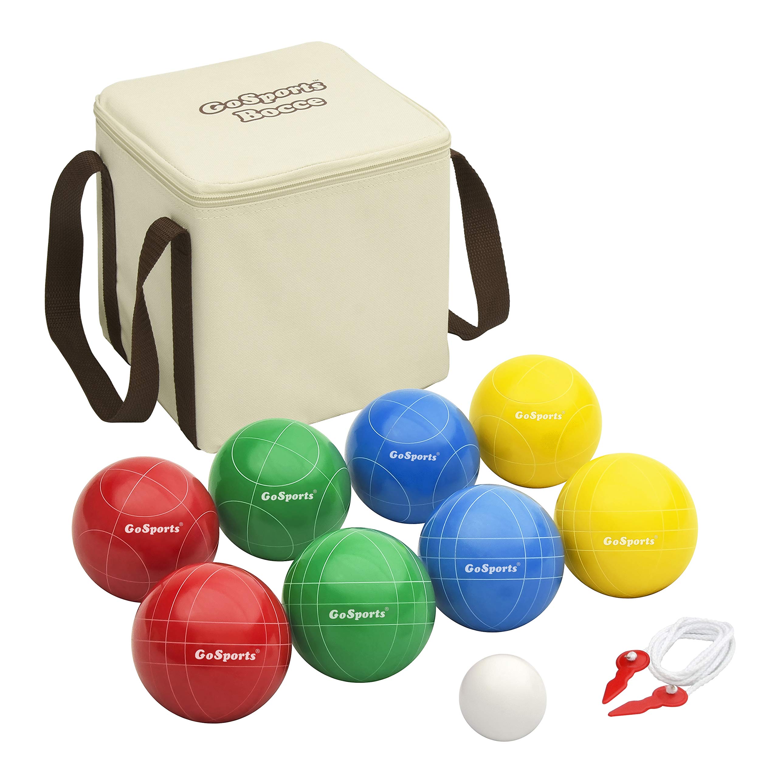 GoSports 90 mm Backyard Bocce Set with 8