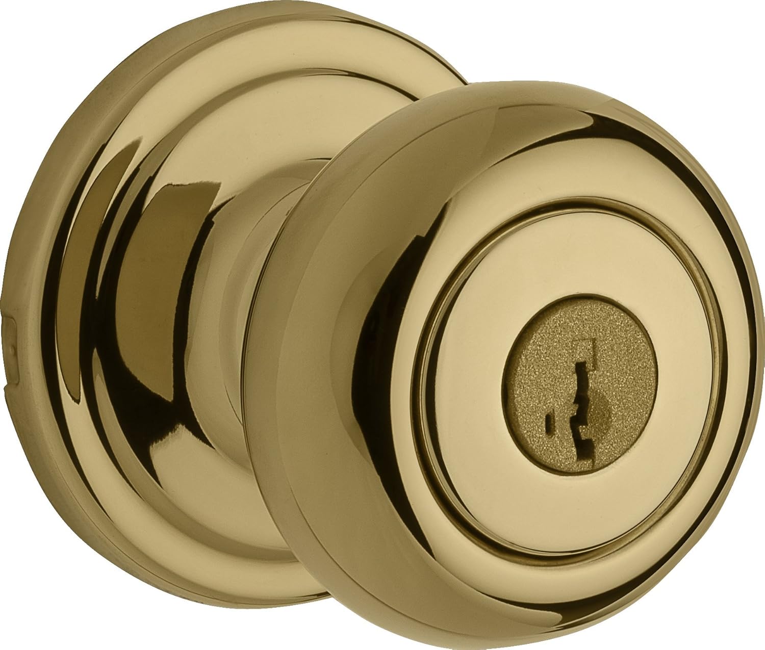 Weiser Troy Entry Knob Featuring SmartKey, Exterior Door Knob with Key