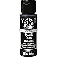 FolkArt Enamel Glass & Ceramic Paint in Assorted Colors (2 oz), 4032, Licorice