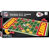 MasterPieces Family Game - NFL Kansas City Chiefs Checkers - Officially Licensed Board Game for Kids & Adults