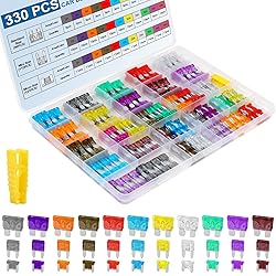 330PCS Car Fuses Assortment Kit, Upgraded Blade