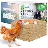 Small Pet Select Chicken Nesting Pads for Hens, 13x13 in, 8-Pack | Absorbent Coop Nest Liners, Fits Most Nesting Boxes, Keeps Eggs Clean &amp; Dry, For Laying Hens &amp; Backyard Flocks