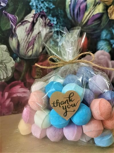 Bath Bubble Beyond 20 Mini Scented Bath Bombs Marbles Gift Wrapped Vegan Chill
