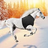 Hilltown Long Horse Slinky Hood with Zipper | UV Block, Mane Protection, Stretch Fabric, Show Prep, Sweat-Wicking and Quick-Dry for Riding, Training &amp; Daily Use