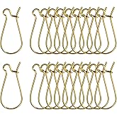 pson 200PCS Golden Earring Wire Hooks, Iron Kidney Ear Hooks, Dangle Earwire Hooks for Jewelry Making Supplies, DIY, Craft