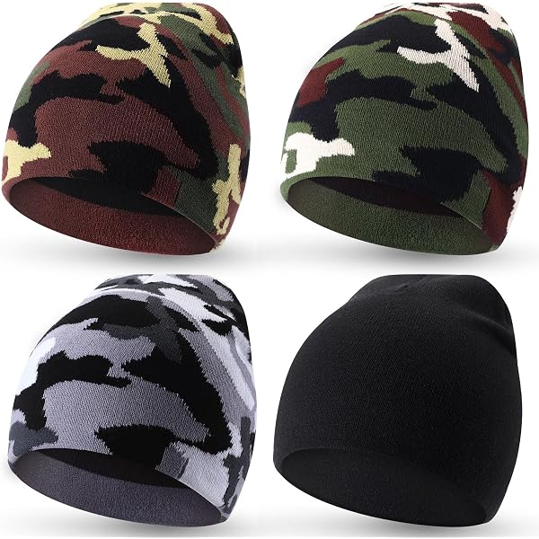 Skicuff 6 Pcs Winter Y2K Beanie Satin Lined Skull Cap  display picture 2