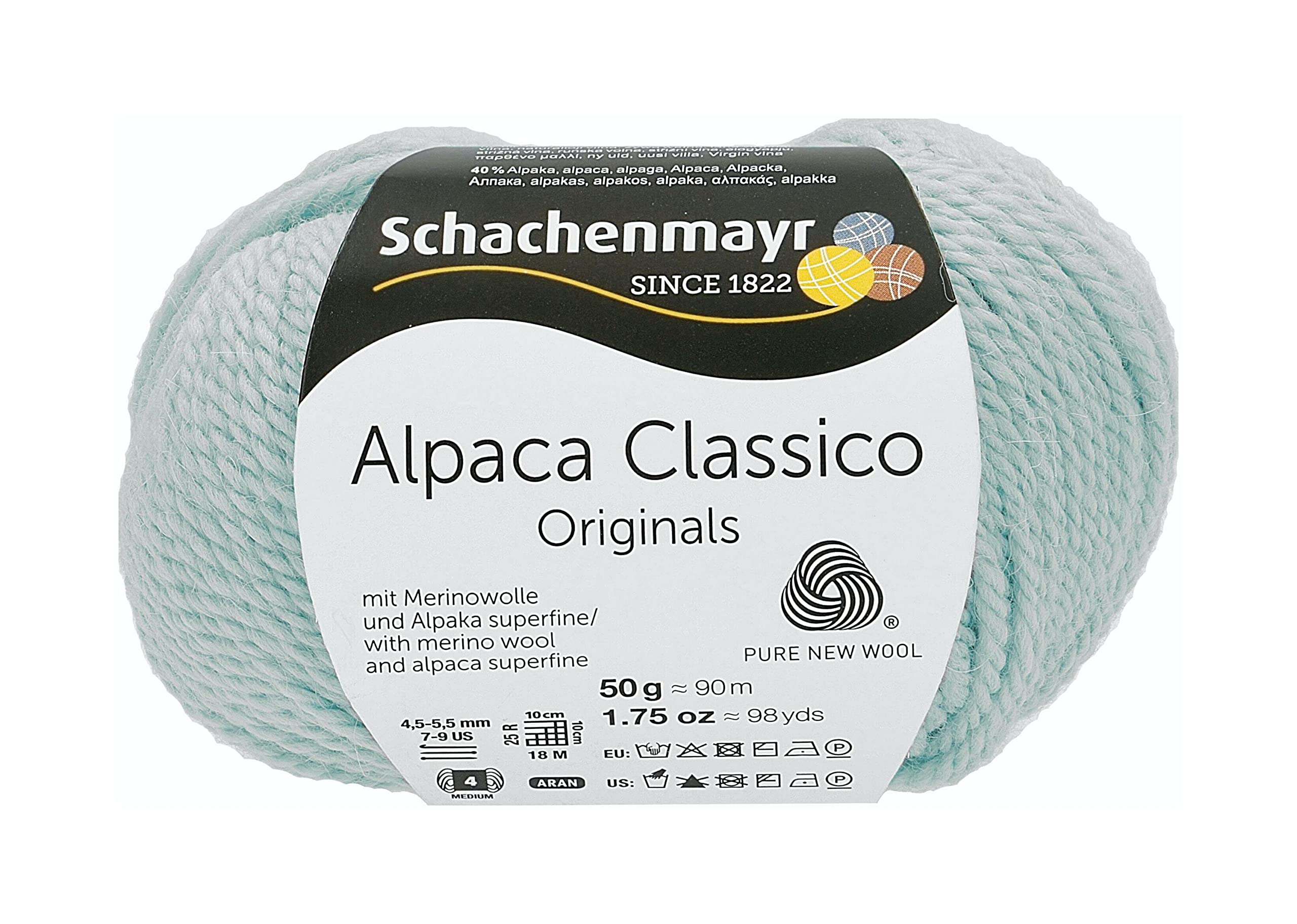 Schachenmayr Alpaca Classico Hand Knitting Yarn 50 g Ice Blue