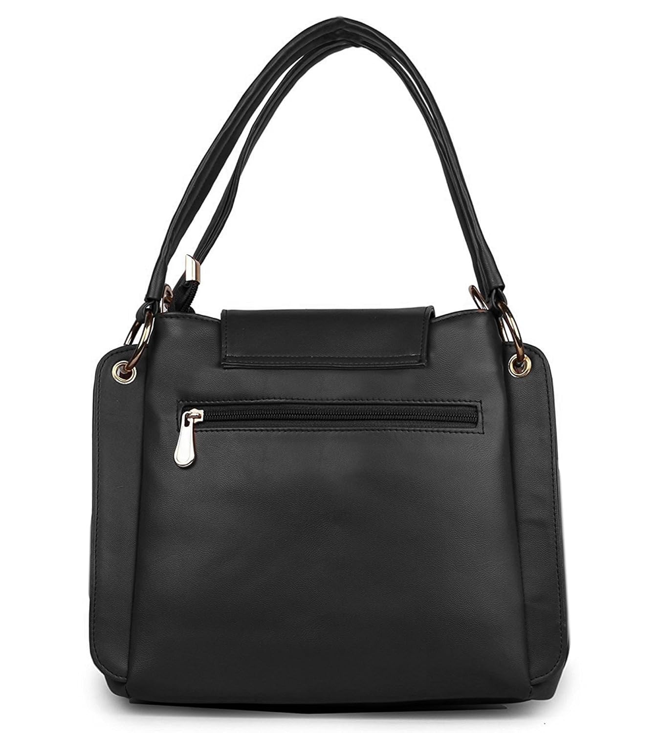 i define you pu leather women and girls handbag & wallet combo (black)