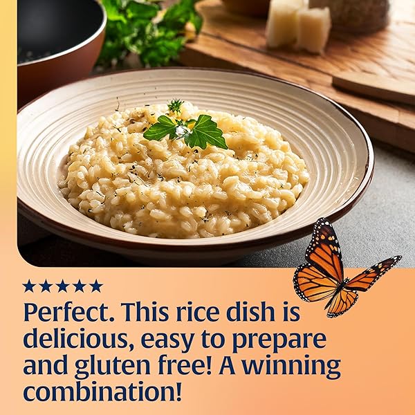 LUNDBERG ORGANIC CREAMY PARMESAN RISOTTO SEASONED RICE – REGENERATIVE ORGANIC CERTIFIED ARBORIO RICE & SEASONING MIX, GLUTEN FREE, 5.5 OUNCE BOX