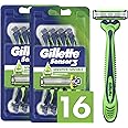 Gillette Sensor3 Sensitive Disposable Razors for Men, Enhanced Lubrastrip Glides Easily Over Your Skin, 8 Count (Pack of 2)