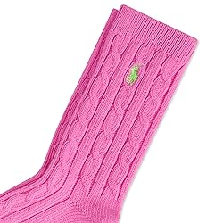 Polo Women's Seasonless Cable Crew Sock 1 Pair