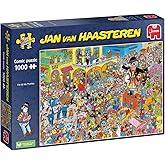 Jumbo Jan Van Haasteren Jigsaw Puzzle for Adults 1000-Piece Puzzle Vibrant Dia de Los Muertos Celebration Family Tradition, Iconic Elements, Premium Quality 68 x 49cm Display