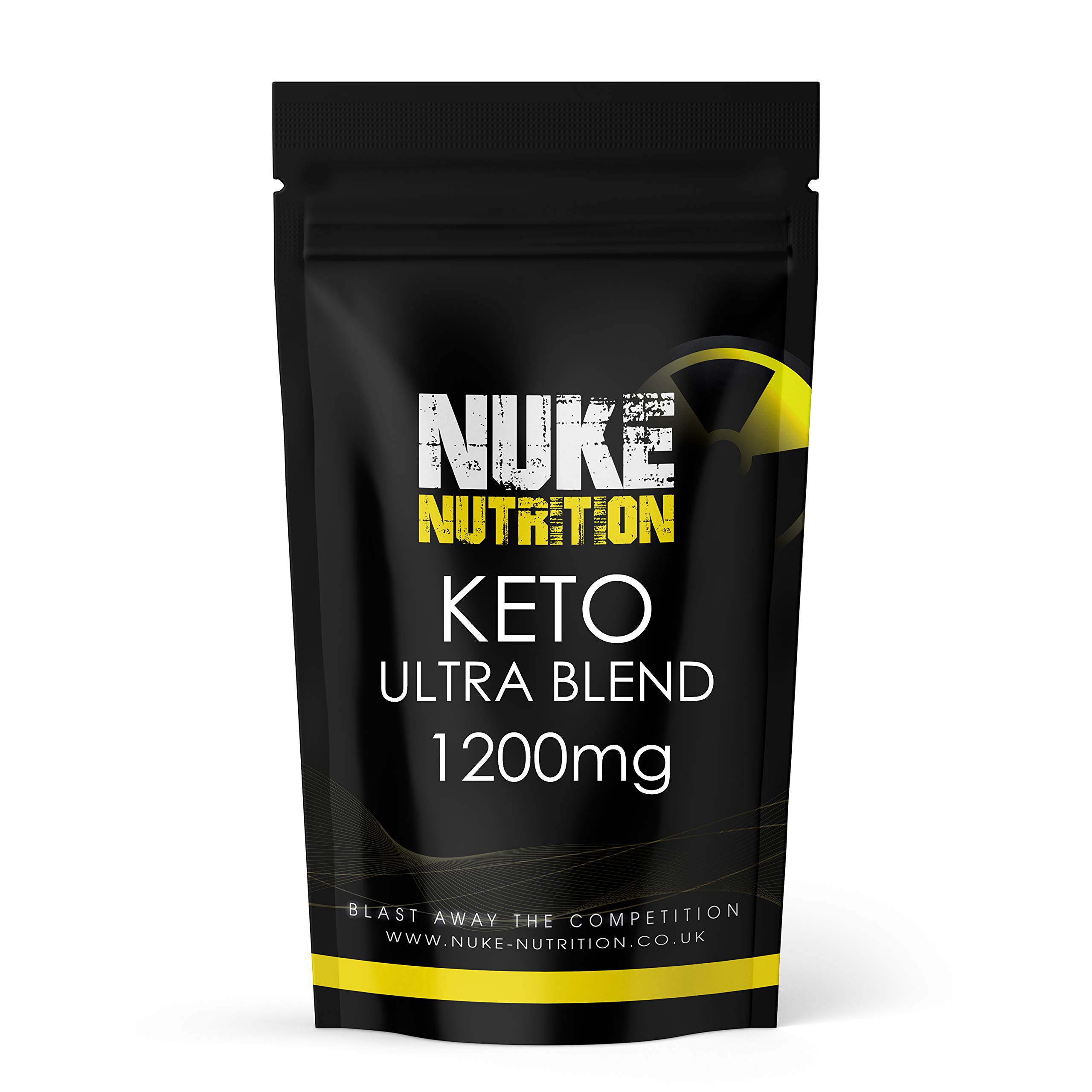 Nuke Nutrition Keto Ultra Blend x60 Capsules | Complete Weight Loss Tablets That Work Fast | Max Strength Fat Burning & Slimming | Herbal Extracts Green Tea African Mango & Raspberry | Vegan