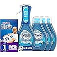 Bundle of Dawn Platinum Powerwash Dish Spray, Dish Soap, Fresh Scent Bundle, 1 Spray (16oz) + 3 Refills (16oz each)(Pack of 4) + Mr. Clean Magic Eraser Ultra Foamy Multi Purpose Cleaner, 1ct
