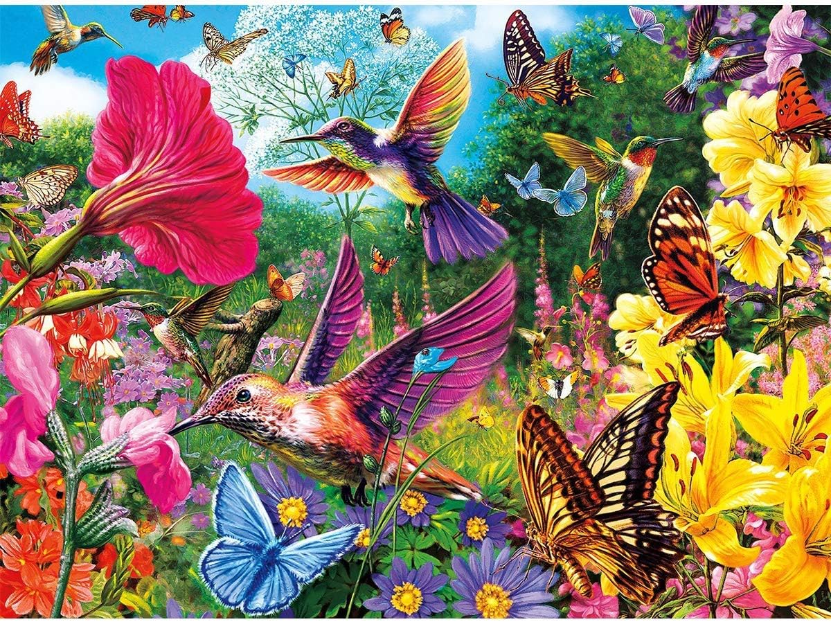 ParNarZar DIY 5D Diamond Painting Kit,Full Round Drill Bird Flowers Butterfly Paintings Kits, Clearance Rhinestone Diamond Paintings for Home Wall Decor, Contain Tools (13.7x17.6IN/35x45CM)