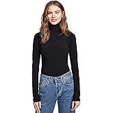 Norma Kamali Women's Slim Fit Long Sleeve Turtle Top