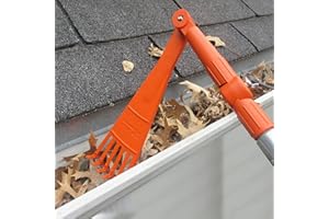 EZ Smart Mini Rake, Great for Removing Leaves and Branches from Roofs, gutters and Other Out-of-Reach Areas Where Debris accumulates.
