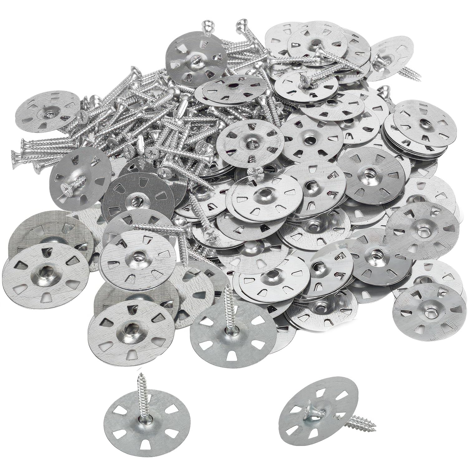 200 Pcs Tile Backer Board, Heat Shield Repair Kit - Easy Fix Insulation Board with Metal Washers (35 mm, 3.5x30mm Screws)