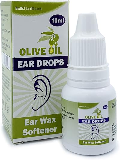 Bells Healthcare Olive Oil Ear Wax Drops 2 Pack 10ml Softens & Removes