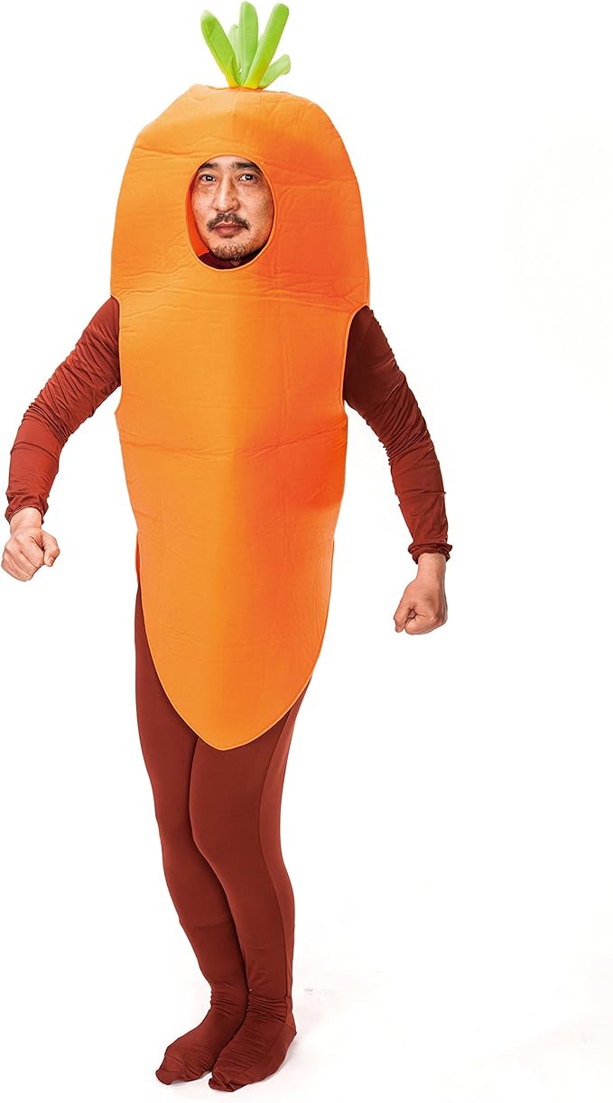 Amazon 着ぐるみコスチューム 新鮮野菜一人でも人参 身長155 180 胴囲1 まで 男女共用 コスプレ 仮装 通販