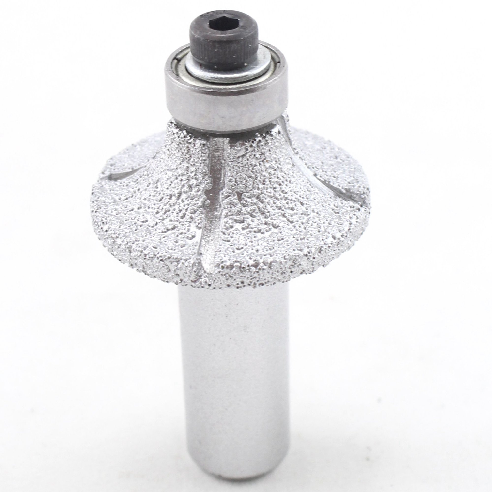 ILOVETOOL Head Radius 8mm Diamond Brazed Router Bit 1/2-Inch Shank with Bearing