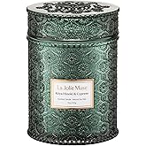 LA JOLIE MUSE Kōya Hinoki & Cypress Candle | Pine, Hinoki & Cedarwood | 19 oz Wooden Wick Soy Candle | 90-Hour Burn | Daily Relaxation & Cozy Ambiance
