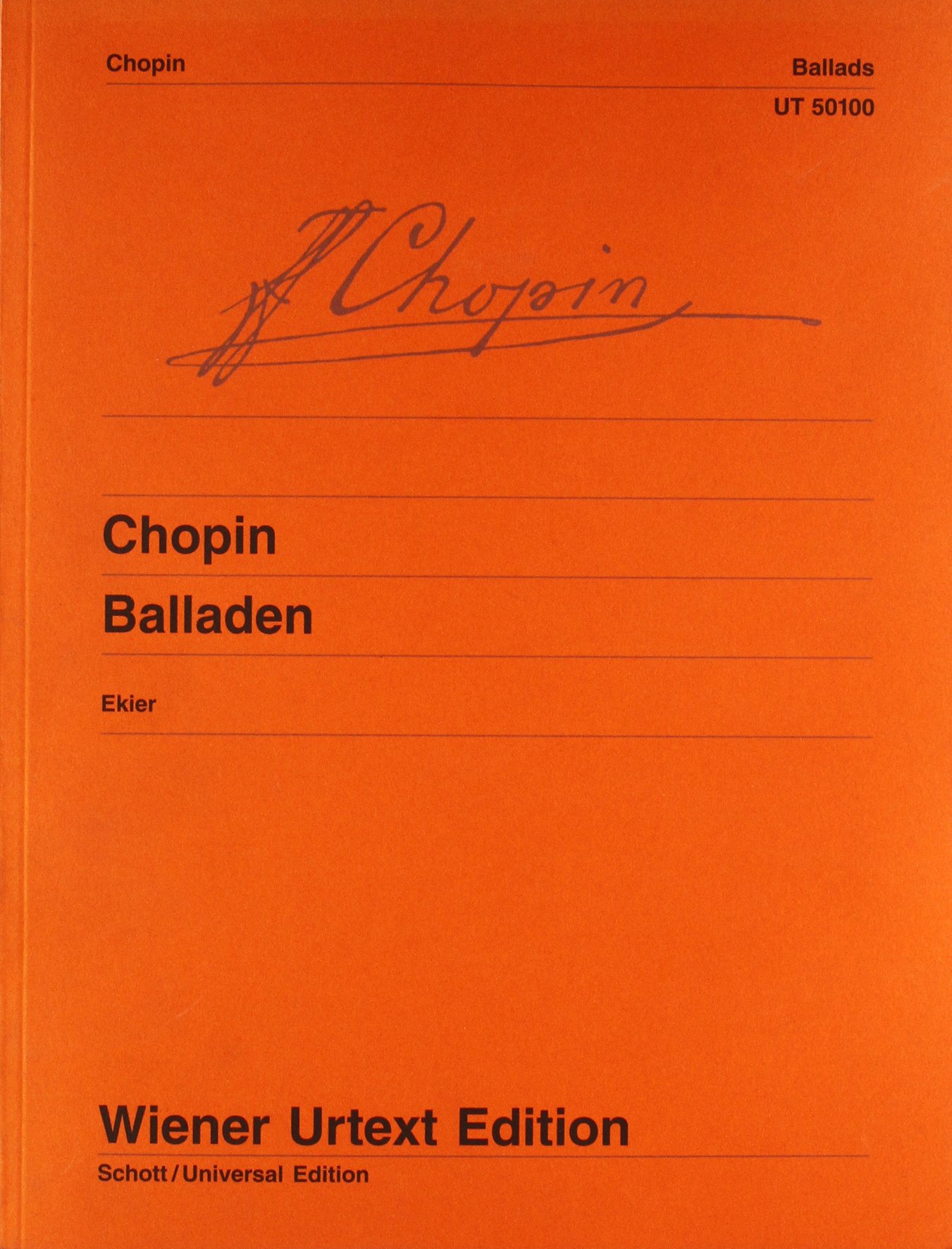 Ballades: Urtext. piano.