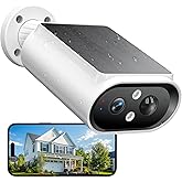 AlkiVision Solar Security Cameras Wireless Outdoor - 2K Night Color Vision Cameras for Home Security, AI Motion Detection, 360&deg; View, Spotlight, 2-Way Audio, Siren, IP67 Waterproof, SD/Cloud Storage