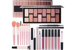 Teen Makeup Kit For Girl Include Eyeshadow Palette,Eyeliner,Makeup Brush Set,Lipgloss Set,Mascara, Eyebrow Pencil Make up Set Gift for Women Full Kit