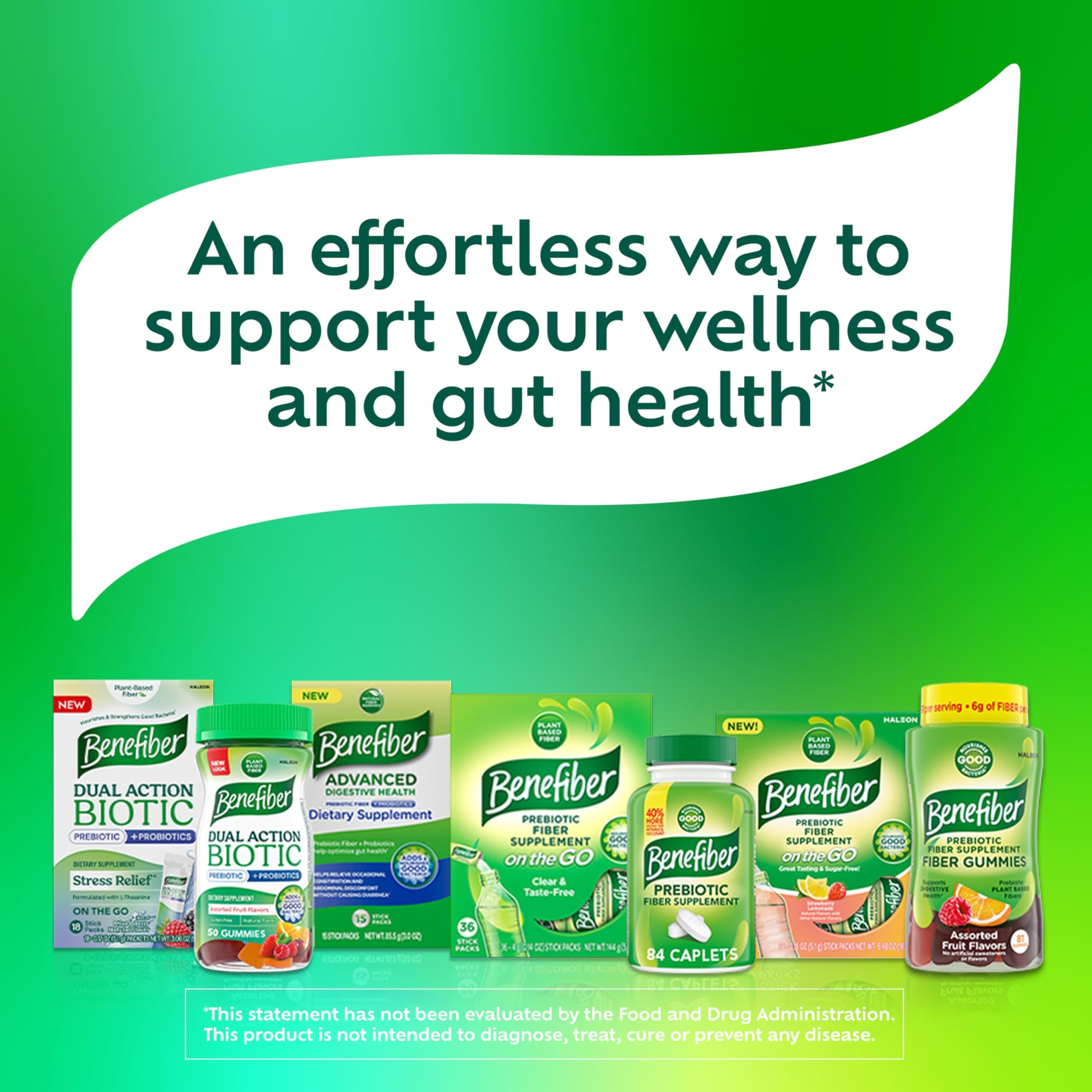 Benefiber On the Go Prebiotic Fiber Supplement Powder for Digestive Health, Daily Fiber, Unflavored - 28 Sticks (3.92 Ounces)