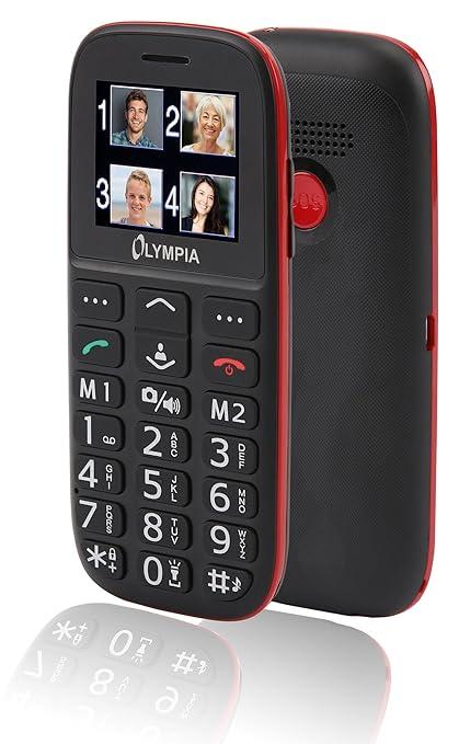 Olympia 2214 Bella Mobiltelefon-/Seniorenhandy (Große Tasten, Notruf-Taste, geeignet für Senioren, Rentner ohne Vertrag, Alte
