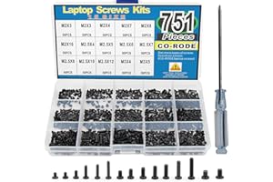 CO-RODE 751PCS Laptop Notebook Computer Screws Kit Set with Screwdriver for IBM HP Dell Lenovo SAMSUNG Sony Toshiba Gateway