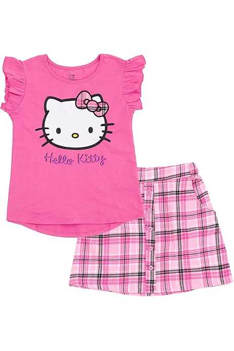 Vestido Hello Kitty Niña Hello Kitty Conjunto De Falda Para