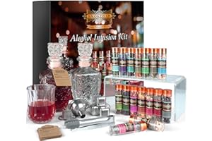 SMOKEBAR DIY Alcohol Infusion Kit, for Men – 16 Natural Spices for Whiskey, Rum, Vodka & Cocktails, Unique Gift for Birthday/Husband/Dad/Retirement