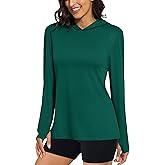 MAGCOMSEN Women's UPF 50+ Sun Protection Hoodie Long Sleeve Hiking Fishing Outdoor Shirt Quick Dry Lightweight Hoodie