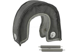 JC Performance Products USA Double-Sided Heat Shield Titanium Turbo Blanket (T-25, Black Titanium Mesh)