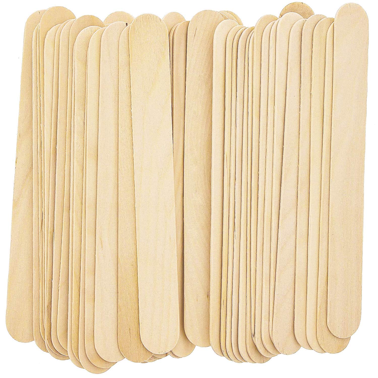 OMWAH Wax Stick - 100 Waxing Sticks for Hair Removal, Eyebrow Wax Applicator, Popsicle Wax Spatula & Waxing Supplies