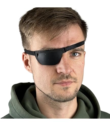 Amazon.com: Eye Patch, Black, Concave, Air Vents, Adult Size