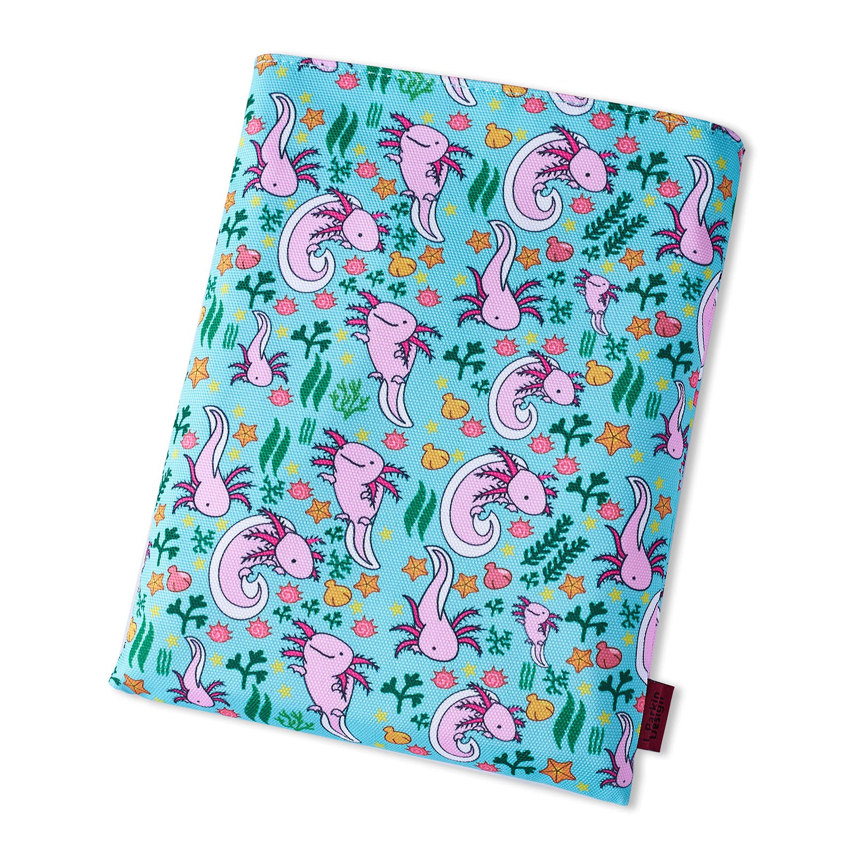 Book Sleeve Axolotl Book Cover Medium Book Sleeves Teen Gift (Medium)