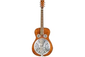 Epiphone Dobro Hound Dog Deluxe Round Neck Resonator, Vintage Brown