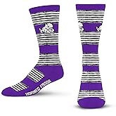 For Bare Feet NCAA mens Rmc Multi Stripe Crew Sock Ncaa