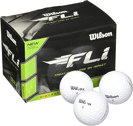 Wilson Bolas de golfe Staff F.L.I. (pacote com 12) brancas 