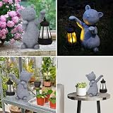 RICHIE Cat Statue Solar Garden Ornament Outdoor Waterproof LED Light view 5